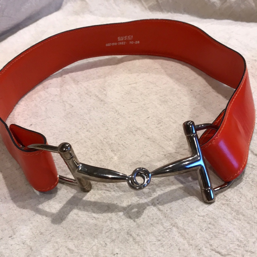 Vintage Gucci Waist Belt with Horsebit Hardware Size 70/28 includes Dust Bag